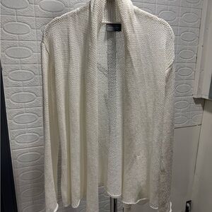 ⚠️ Closet Clean Out Wooden Ships Ivory Open Knit Cardigan